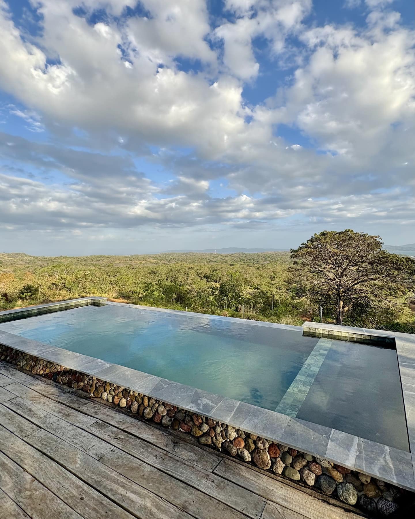 Terrace and pool